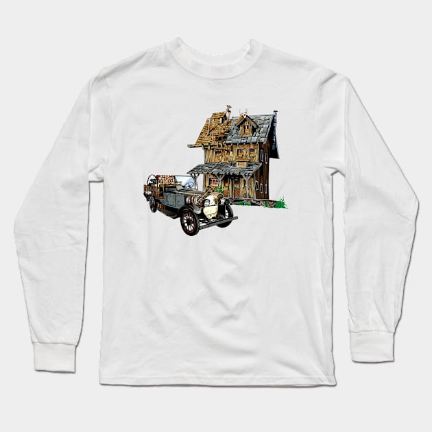 Patch Work Long Sleeve T-Shirt by Mako Design 